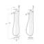 Topcraft Single Handle Floor Mounted Freestanding Tub Filler with Hand shower-87221789