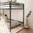 Adam Sturdy Junior Twin Loft Bed  For Kids, Space Saving, Loft Bed With Easy Climbing Ladder And Guardrails, Loft Bed Frame For Bedroom