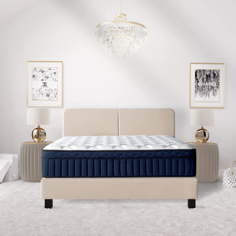 Tranquillity 12" Medium Euro-Top Memory Foam Edge Support Pocket Spring Premium Hybrid Mattress, California King