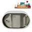 Baignoire autoportante 47 "avec drain interne Streamline-101688627