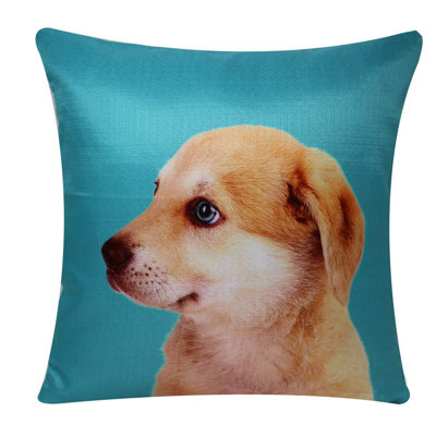 Deyvin Cute Labrador Puppy Square Throw