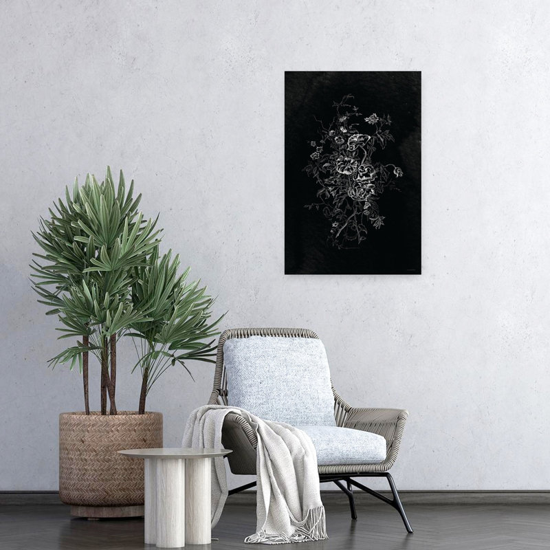 Art floral contemporain Lacey Flowers, H 24 po x l 16 po