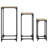 vidaXL Nesting Side Tables End Table Living Room Set of 3 Engineered Wood-255734483