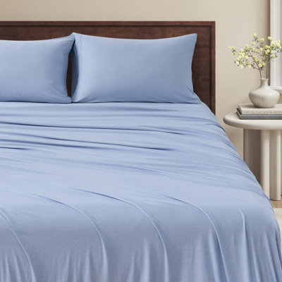 Draps en jersey de viscose et de coton mélangés