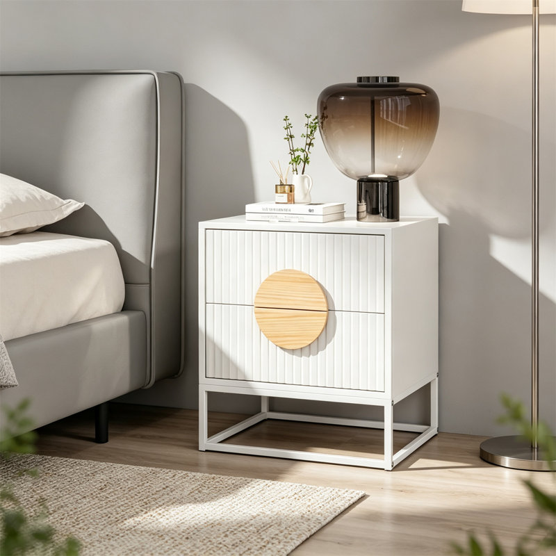 48 cm W Bedside Table
