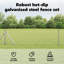 Vidaxl Hexagon Fence Galvanised Steel-114621441-114621456