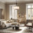 Jeilyn 4-Light Traditional Dimmable Drum Pendant Light with Fabric shade