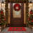 Amla Non-Slip Christmas Outdoor Doormat
