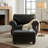 Macalla 47" Wide Armchair and Ottoman-532649587