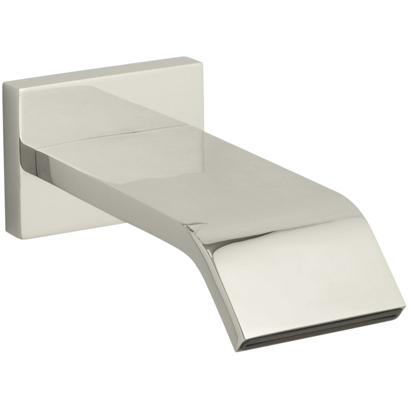 Loure® Wall Mounted Tub Spout, Vibrant Polished Nickel