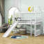 Lit mezzanine simple en bois avec glissade-1749567102