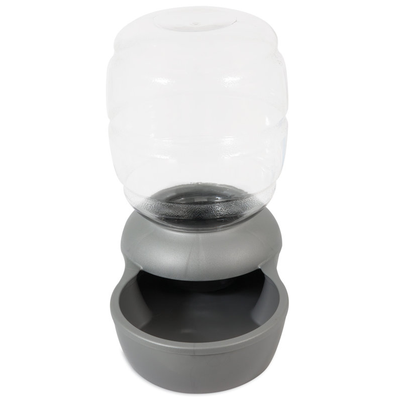 Remplacez le plat d'eau automatique, Grand (40 tasses / 320 oz liq), Argent