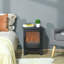 Badgett Electric Fireplace Stove with LED Flame Effect 900W/1800W-502053714