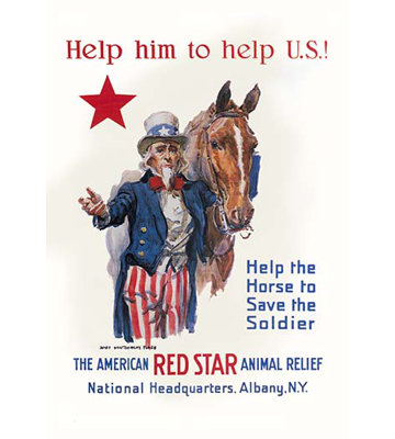 Help Him to Help US by James Montgomery Flagg Vintage Advertisement Help Him to Help US by James Montgomery Flagg Vintage Advertisement