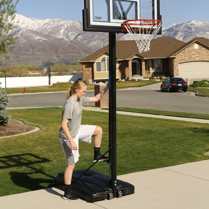 Lifetime Height Adjustable Portable Basketball Hoop (50" Polycarbonate Backboard)
