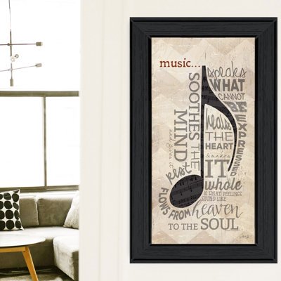 «Music» par Marla Rae - reproduction d'art sur papier encadrée