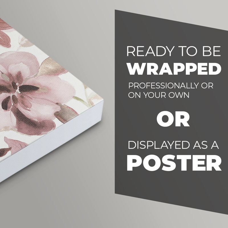Shimmering Blush I - impression sur toile seulement - non encadrée, H 60 po x l 40 po