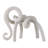Resin Elephant Figurine – Decorative Objects, Kitchen Decor, and Home Decor Accent Statue for Living Room, Entryway, or Office – Handcrafted Animal Sculpture, 12.75", White