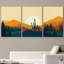 «Southwest Desert Plant Mountain Landscape Nature», impression numérique sur toile 3 pièces-94433892-119461085-94433893