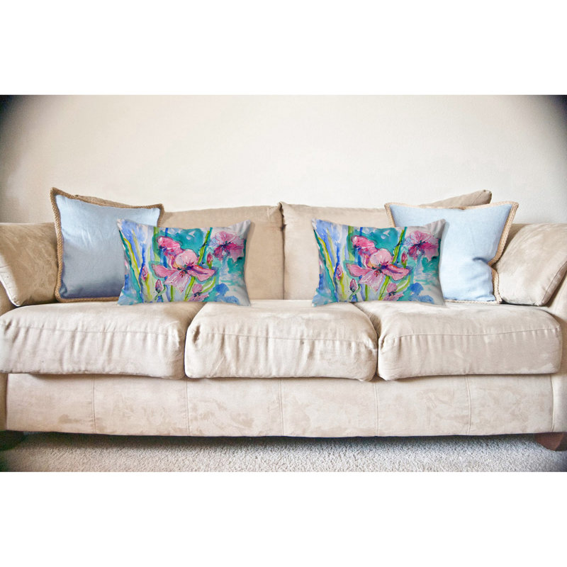 Outdoor Reversible Throw Pillow