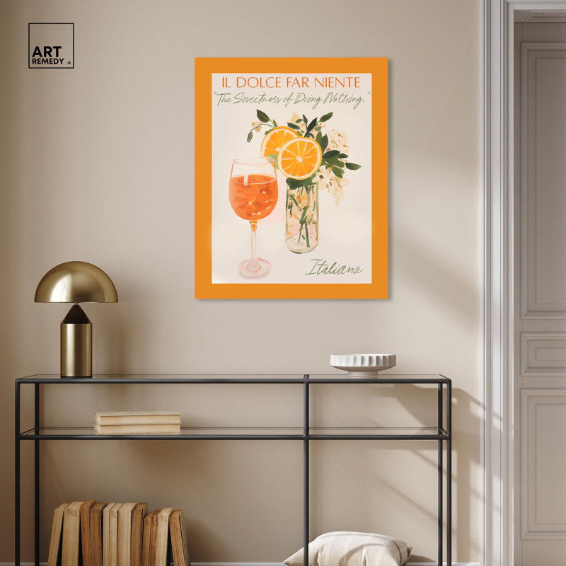 «Dolce far Niente», plage, art côtier par Art Remedy, Toile tendue, H 30 po x l 24 po x P 1,5 po