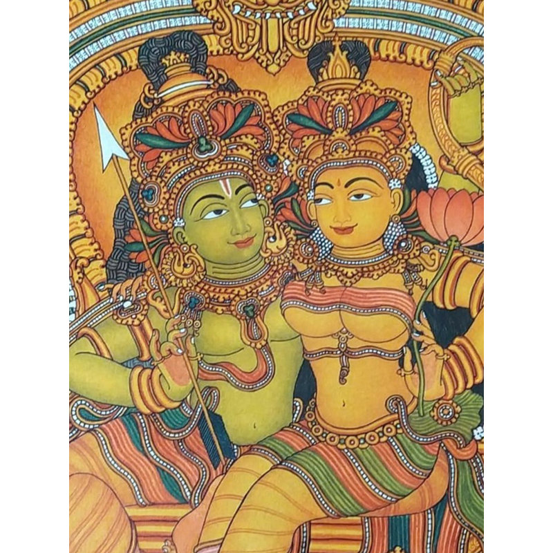Shri Rama Panchakshari, peinture acrylique | Sur toile | Par Anandu