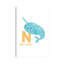 Animal Alphabet N - impression d'art graphique-52873233-52873235-52873234