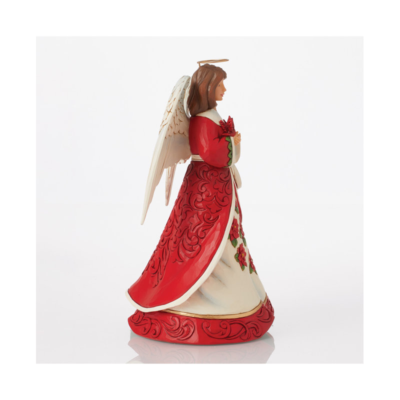 Figurine de Noël ange rouge Jim Shore Heartwood Creek