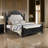 Chartres Alexandria Fabric Upholstered Panel Bed-93523477