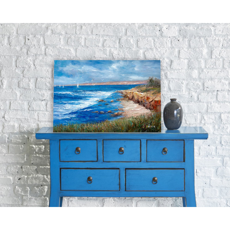Tacoma Bay, peinture à l'huile sur toile, H 12 po x l 16 po x P 1,5 po