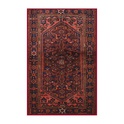 Tapis oriental noir / rouge