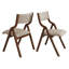 Chaises de salle à manger ergonomiques pliantes, peu encombrantes et portables, sans assemblage, paquet de 2 pour une utilisation polyvalente-893017066