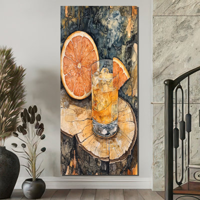 Dobrotin Cocktail Tequila With Glass Of Grapefruit I - Liquor Wall Decor