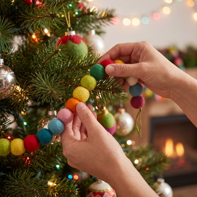 1" Handmade Felted Wool Bauble