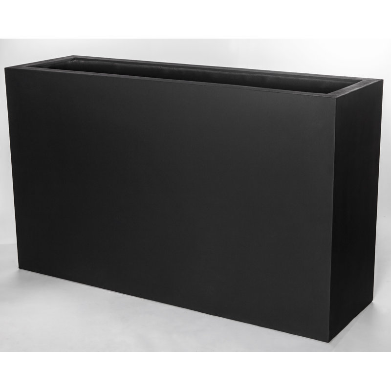 Boîte à fleurs pour fenêtre Riemer, Noir onyx clair, H 35,5 po x l 59 po x P 17,75 po