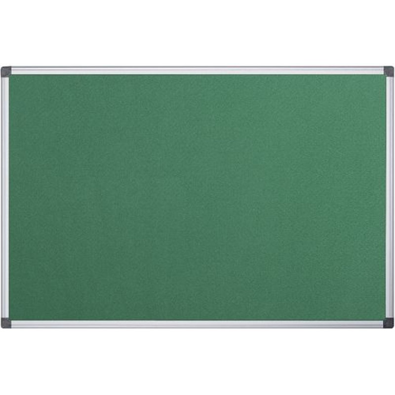 Wall Mounted Bulletin Board 60cm H x 90cm W, Green