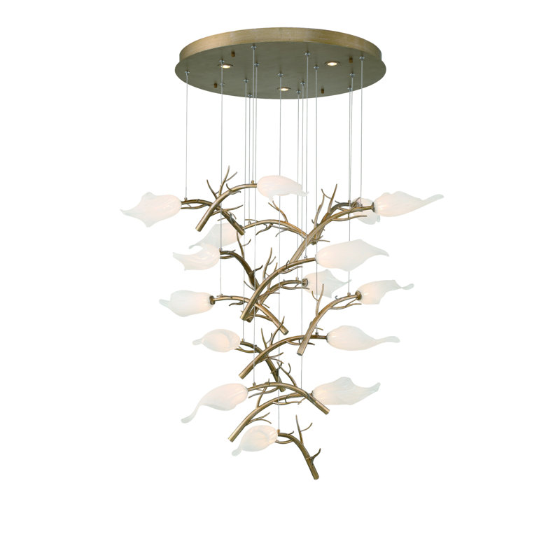 Lustre 15 lumières à DEL Matéria