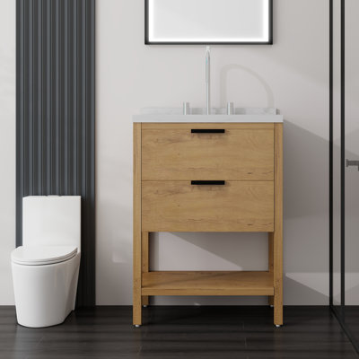 Meuble-lavabo autoportant avec lavabo
