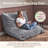  4 In 1 Bean Bag Chair, Giant Memory Foam Filling Bean Bag Sofa, Adult Bean Bag Chair, Machine Washable Faux Fur Cover, Bean Bag For Adult-758268796