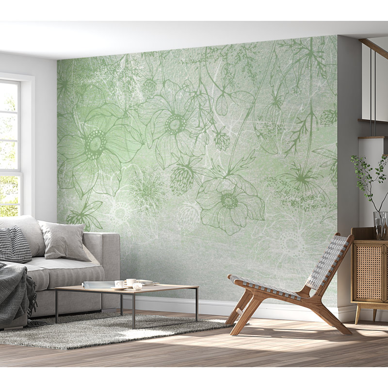 Adhésif mural à peler et coller Breyanne, L 115 po x L 82 po