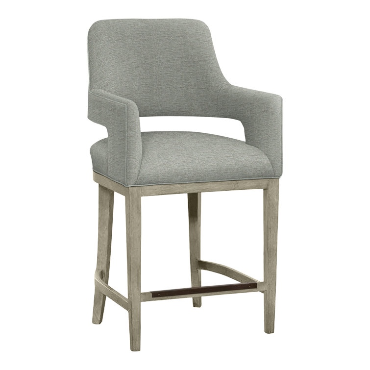 Josie Upholstered Stool with Solid Wood Frame