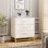 Commode 3 tiroirs pour chambre à coucher, commode avec rangement, table de chevet avec tiroirs