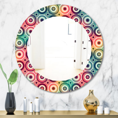 Miroir de salle de bain circulaire et moderne