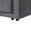 Canapé modulaire de 124 po avec console de rangement et repose-pieds mobile, siège d'une largeur de 33 po, canapé en chenille en L de 4 places, canapé confortable réversible avec chargeur USB pour salon, appartement, 2 couleurs-379406060-379406062