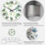 Illustration de feuilles d'eucalyptus isolé sur blanc I - Horloge murale traditionnelle-1092931975