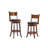Analuz Swivel Upholstered Faux Leather Counter Stool with Solid Wood Frame-2143725345-2143725344