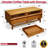  Acacia Elara 47.2”W Coffee Table Storage, Solid Rubber Wood, Suitable for Living Room, Home Office with 2 Drawers and Open Design, Easy Setup-319610705