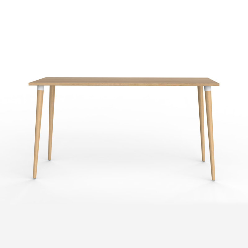 Gilman Solid Wood Base Writing Desk, Oak, 74cm H x 140cm W x 60cm D