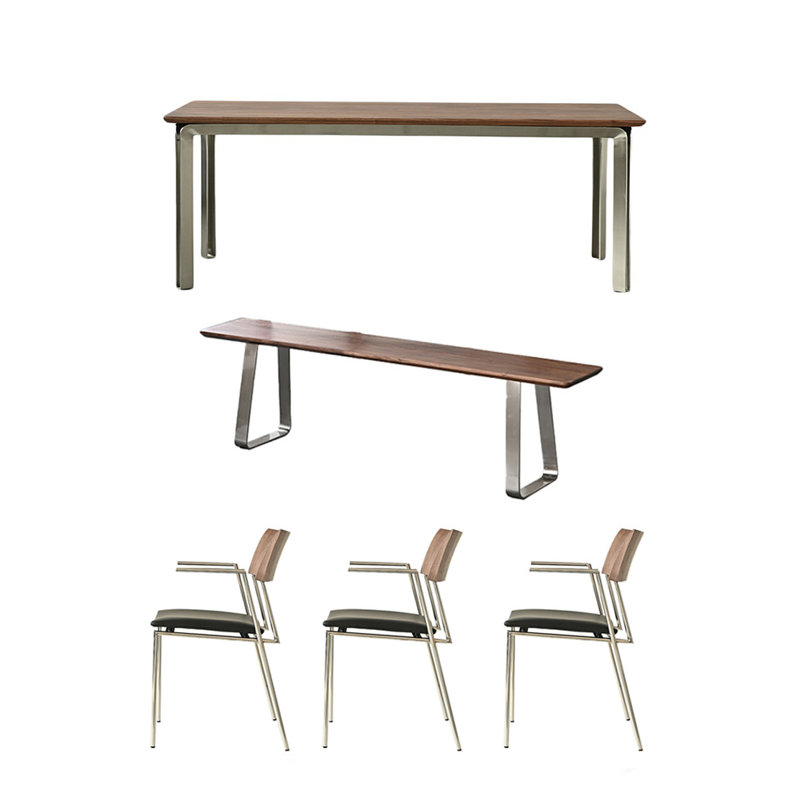 High quality solid wood table set