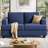 63" 2-Seater Upholstered Square Arm Sofa-1634482922